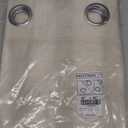 NICETOWN Natural Linen Curtains 84 inch Long 2 Panels Set, Grommet Top Thick Linen Burlap Semi Sheer Vertical Drapes Privacy Assured with Light Filtering for Bedroom/Living Room, W55 x L84