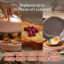 Our Place Always Pan 2.0 | 10.5" Ceramic Pan with Modular Lid, Steamer Basket & Spatula | Patented 10-in-1 Nonstick, Non-Toxic Cookware Made Without PFAS | Induction & Oven-Safe up to 450°F | Spice
