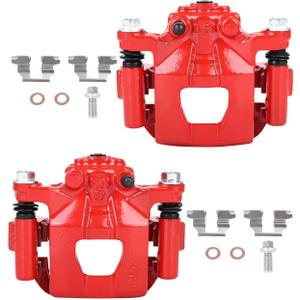 cciyu Rear Left & Right Brake Calipers Assembly w/Bracket 19-B2780A 19-B2781A 2007 2008 2009 2010 2011 2012 For Nissan For Altima,2007 2008 For Nissan For Maxima