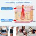 Red Light Therapy Infrared Light Therapy Belt for Body Waist Back Shoulder Leg Knee Muscle Relief, LED 660nm 850nm Wearable Large Red Light Belt with Timer Remote, Ideal Mother's Day Gift