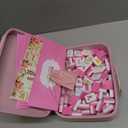 Blossom Mahjong Tile Set - 160 1.2-inch Pink American Mahjong Tiles with Travel Case, 3 Dice & Beginner's Guide