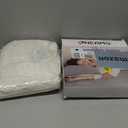 Grounding Sheets King Size, Grounded Fitted Bed Sheet 10% Pure Silver Fiber + 90% Organic Cotton Bed Grounding Kit with grounding Cord for Improved Sleep & Wellness (White,King- 80"x78"x15")