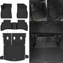 Custom Fit Floor Mats for 2021-2025 2026 Chevrolet Trailblazer AWD(Only Fit Cargo in Upper Deck Position), All Weather TPE Floor Liners with Trunk Mat & Backrest Protectors, Interior Accessories