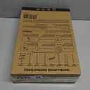 JOYMOOP White Broom and Dustpan Set, Upright Angle Design with Built-in Comb Teeth for Kitchen, Office, Pet Hair, Hard Floors