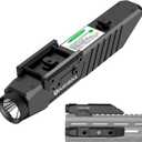 TOUGHSOUL Tactical Flashlight 1450 Lumen Picatinny Rail MLOK Mounted with Momentary Strobe Function Rifle Flashlight (Picatinny+Mlok)