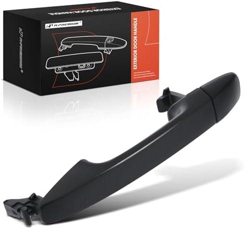 A-Premium Rear Driver or Passenger Side Exterior Door Handle Compatible with Toyota Sienna 2011-2022, Primed Black, Replace# 6923008040C0, 692500T010C0