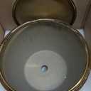 Ceramic Plant Pot Indoor - 9 Inch Planters for Outdoor Plants Decorative Plant Pot with Drainage Hole and Saucer Round Planter Modern Flower Pot Decorative for House Decor Gold