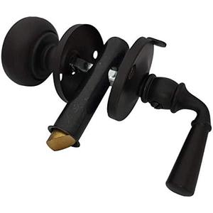 QCAA Solid Brass Storm Door Latch, Oil Rubbed Bronze US10B, Made in Taiwan, 1 Pack