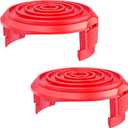 Weed Eater Spool Cap Cover Compatible with Hyper Touch HT19-401-003-03,HT18-401-002-01,HT10-401-002-01,HT18-401-004-01 String Trimmer,Weed Wacker Replacement Spool Cap,Red,2 Pack