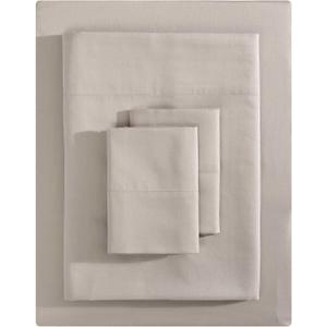Vera Wang - King Size Sheet Set, Soft & Smooth Sateen Cotton Blend Bedding, Deep Pocket, 800 Thread Count, Bed Sheets with Fitted Sheet & Matching Pillowcases (Beige)