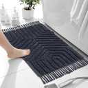 Boho Rugs for Living Room 4x6, Farmhouse Cotton Area Rug for Bedroom, Washable Tufted Indoor Floor Carpet for Kitchen Dorm Office Dining Room Office Home Decor, Dk Grey