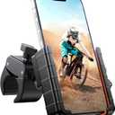 Miracase Bike Phone Holder, [Support Video Recording] Motorcycle Phone Mount, [Quick Lock] Bicycle Phone Mount Handlebar Cell Phone Clamp for Scooter, Friendly Compatible with iPhone Samsung Orange