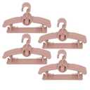 LIYUXIDONG Baby Hangers for Closet, 360° Swivel Hook Kids Hanger, Non-Slip Baby Clothes Hangers, 50pcs Nude Pink Adjustable Toddler Hanger for Girl Boy Infant Kid Hangers, Space Saving