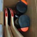 FBSPORT Ping Pong Paddle Set, Portable Table Tennis Set with Retractable Net,Rackets,Balls and Carry Bag for Indoor/Outdoor Games (black)