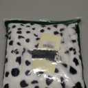 Cosrea Women Halloween Costume Black and White Spotted Dog Shawl Faux Stole for Adult