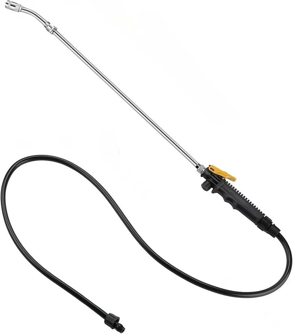 VANPET Replacement Sprayer Wand for Ryobi, Stainless Steel Sprayer Wand with Adjustable Nozzle, Trigger Wand & Hose Compatible with Ryobi P2803 Sprayer (29 Inches Sprayer Wand)