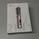 Cordless Hair Straightener Brush, 2 in 1 Curling & Straightening Brush with 200 Million Negative Ions, Mini Travel Hot Straightener Comb for Women, Fast Heating & Dual Voltage