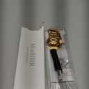 MioHHR Solid Stainless Steel Band Compatible with Apple Watch 38mm(Series 3/2/1) 40mm(Series SE/6/5/4) 41mm(Series 9/8/7) Metal Strap with Soft TPU Case for iWatch Bands for Women and Men, Gold