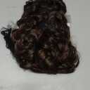 Mens Wig Short Curly Brown Wig Synthetic Costume Replacement Wig for Males