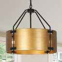 Gold Chandeliers for Dining Room, 4-Light Farmhouse Dining Room Light Fixture, Modern Kitchen Lighting Fixtures Ceiling, Height Adjustable Hanging Pendant Light Fixtures for Bedroom Living Room (17.217.260)