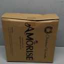 AMORISE Christmas Wreath with Lights, 26 in Norfolk Pine Wreath for Front Door, Large Greenery Wreath with Red Bow, Bell, Real Touch Artificial Wreaths for Indoor Outdoor Holiday Decor, FF11