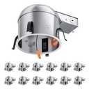 12 Pack 6 Inch Remodel Recessed Housing,Recessed Lighting Housing,IC Rated & Air Tight, TP24 Connector, ETL Listed