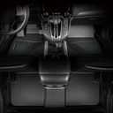 Binmotor-All Weather Car Floor Mats & Cargo Liner Set for Volkswagen Tiguan 2018-2024(Not for 2025), 5 Passenger1st & 2nd Row & Rear Cargo Mat TPE Rubber Liners for VW Tiguan Accessories