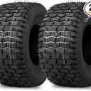 (2 Pack) 13x6.50-6 Lawn Mower Tubeless Tire, 13x6.5-6 for Tractor Riding Lawnmowers, 4 Ply, Turf-V Pattern (Size: 13x6.50-6 Turf-V)