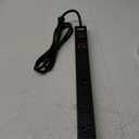 7 Out 1500j USB A 6Ft Blk Flat Surge