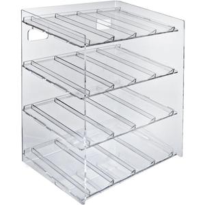 Azar Displays 222484 12" W x 8.5" D x 14.5" H 4-Tier Cosmetic Display for Counter, Pegboard and Slatwall