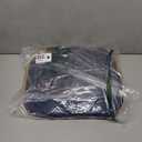 LONBET Laundry Basket with Lid, Made from Breathable Fabric | Aesthetic Clothes Hampers for Laundry with Side Handles & Sturdy Bamboo Frame (26 Gallons - Single, Blue)