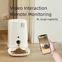 Automatic Cat Feeder, Smart Auto Pet Feeder with Stainless Steel Bowl, Timed Cat Food Dispenser with Portion Control