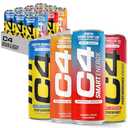 Cellucor C4 Performance & Smart Energy Drink Official Variety Pack | Zero Sugar Carbonated Preworkout Energy | 150+200mg Caffeine with Beta Alanine | 4 Flavors | 12 Fl Oz (12 Pack) Beat by 07/31/25