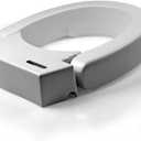 Maddak Inc. Maddak Hinged Elevated Toilet Seat, Standard (725711000), White