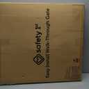 Safety 1st Easy Install Walk Thru Baby Gate for Doorway With Door, Dog Gates, Fits 29"-38", Easy Install 28" Tall, White