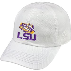 Collegiate White Team Color Adjustable Hats (White)
