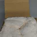 BEDELITE Fleece Throw Blanket for Couch - 300GSM Soft & Warm Fluffy Cream White Blanket, Decorative and Giftable Striped Blankets for Women, Men, 50"x60"