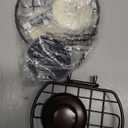 HASKO 2 Pack Suction Cup Soap Dish for Shower Wall, Rustproof Stainless Steel, Shower Soap Holder with Hooks, Includes Optional No Drill Adhesive Mount for Bathroom, 2 Soap Savers, Bronze