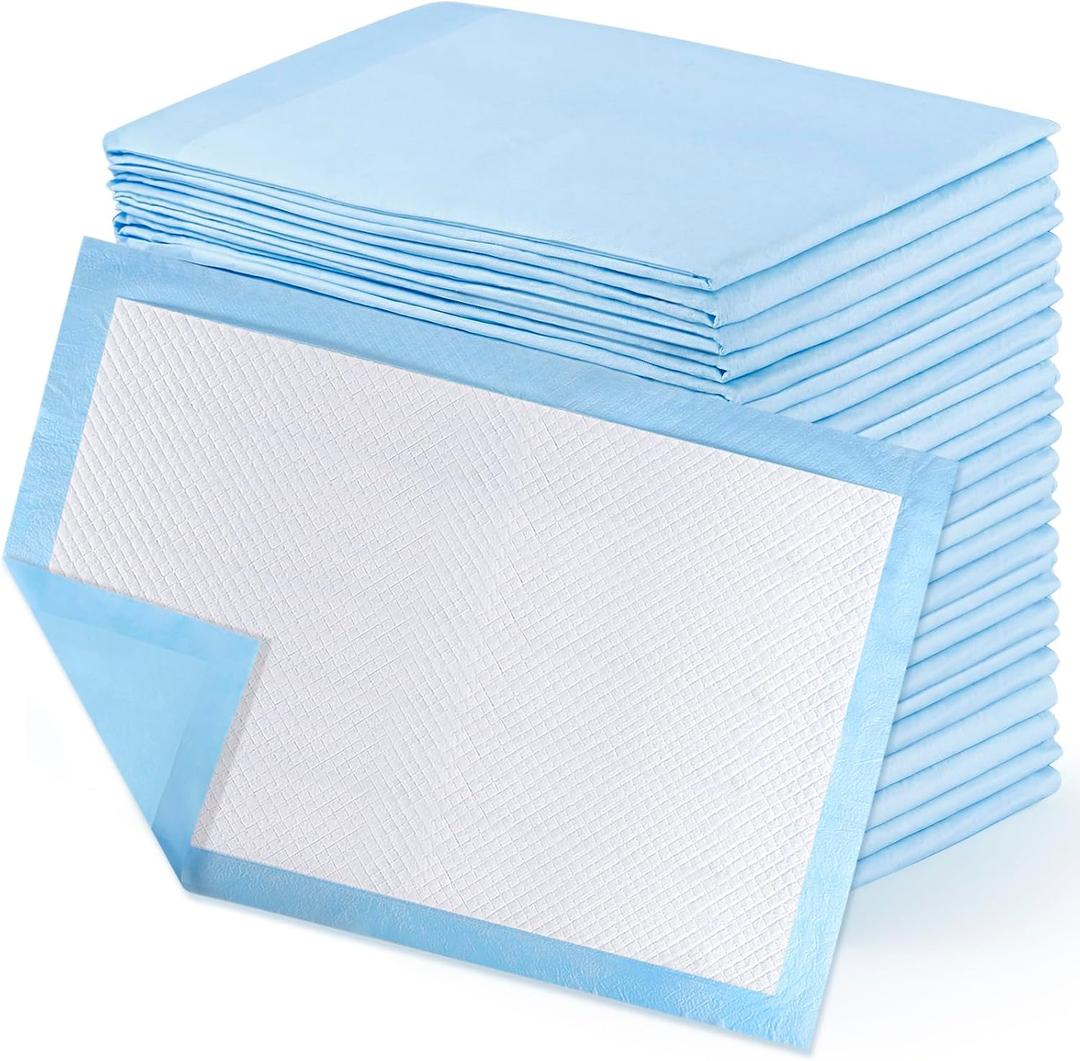 30 PCS Disposable Underpads, 23" x 36" Incontinence Pads, Super Absorbent Protection for Kids Adult, Large Puppy Training Pad,Waterproof Underpads for Elderly Baby