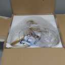 Modern LED Chandelier Contemporary Pendant Lighting Ring Light Fixture Gold with 4500K and 59in Height Adjustable Hanging Lamp for Kitchen Island Hallway Foyer Closet Corridor (12.5" - No Remote)