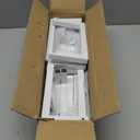 6FT Metal Easter Cross Decor, DIY White Large Standing Cross Light Up Outdoor Easter Decorations w/Ground Stake, Holy Jesus Christ Christian Crosses Religious Yard Decor (W/O Lights)