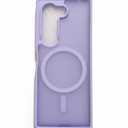 Samsung S24 Case | Magnetic Matte Design | Shockproof Slim Fit | Ring Camera Protection | MagSafe Compatible | Premium Crystal Hard Samsung S24 Cover Lavender Purple