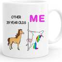 Funny 39th Birthday Gifts for Women ,39th Birthday Gift, 39th Birthday Mug, 1983 39 Year Old Birthday Gifts, Happy 39th Birthday Gag Mugs for Her, Friend, Mom, Sister, Wife, Coworker, 11 Ounces (Me)