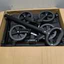 35" L Extra Long Wagons Carts Foldable, 360LBS Heavy Duty Collapsible Wagon with Wheels, Folding Wagon Portable Utility Cart for Groceries, Shopping, Camping, Sports