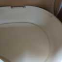 IRIS USA Igloo Dog House, White/Beige, Small and Medium Dogs and Cats, Indoor/Outdoor