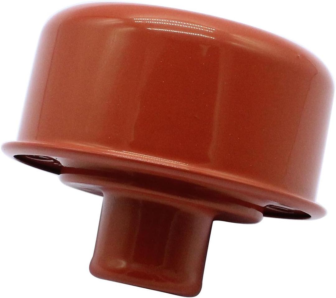 Orange Round Push In Style Oil Breather Cover Compatible for 1-1/4" Hole Valve Cover