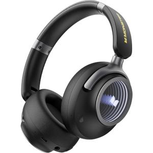 Monster Persona 4th ANC Active Noise Canceling Headphones, Wireless Bluetooth Over Ear Headphones with 3 EQ Modes, and 70H Playtime, Bluetooth 6.0, Deep Bass, Foldable Comfort Design for Travel, Black