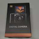 Digital Camera 4K for Photography and Video, 56MP Autofocus Vlogging Camera for YouTube, 3" 180 Flip Screen & 16X Digital Zoom, Compact Travel Cameras with 32GB SD Card for Beginners & Adults