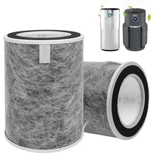 HP201 HP202 True HEPA Replacement Filter for Shark Air Purifier MAX
HP200 HP201 HP302 HP301 HP202 HP232 HC502 AP1000, 2 Pack 3-in-1 H13 True HEPA Filter, Part # HE2FKBAS, HE2FKBASMB