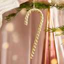 2 x 2025 Christmas Candy Cane Ornaments Hanging Ornaments for Xmas Tree Decorations Keepsake Gifts for Sisters Mom Grandma Women|Sugar Coated Ornament